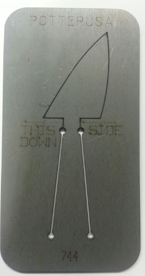 Picture of Pancake Die 744 Abstract Triangle Lg