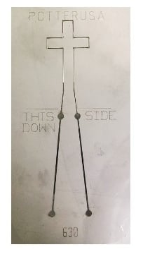 Show details for Pancake Die 630 Small Cross Picture of Pancake Die 630 Small Cross