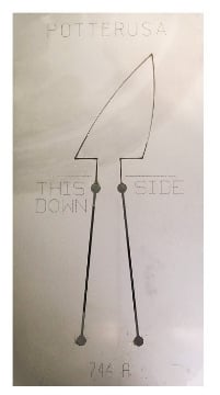 Show details for Pancake Die 744A Abstract Triangle Med Picture of Pancake Die 744A Abstract Triangle Med