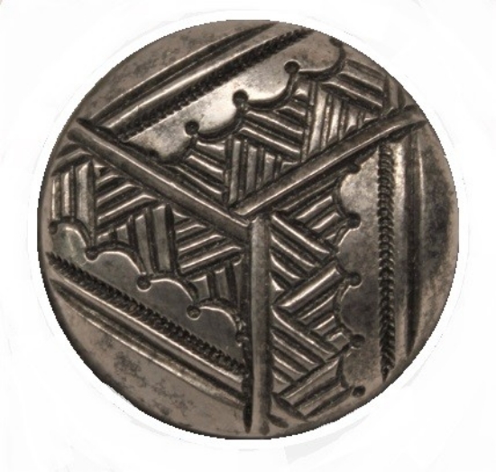 Picture of Impression Die Geometric Button