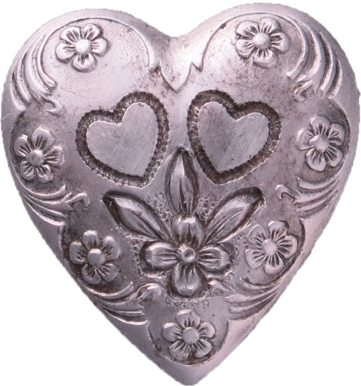Picture of Impression Die Flower & Double Heart