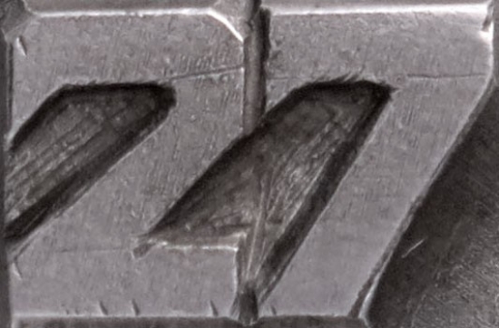 Picture of Impression Die Shot Plate 27 Block Numbers