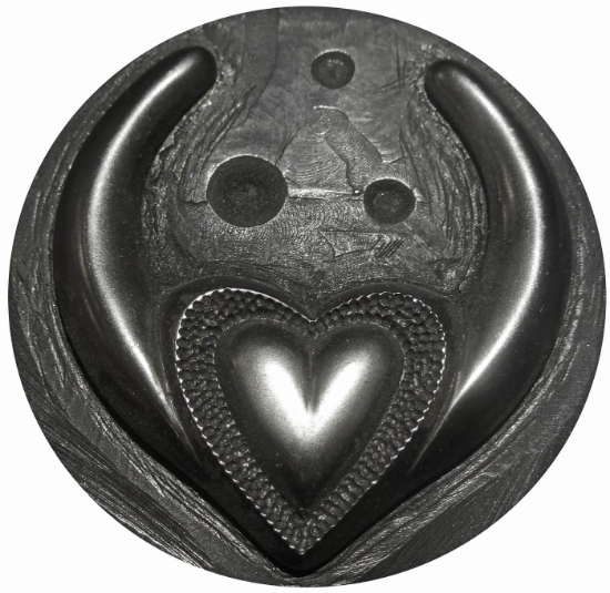 Picture of Impression Die Large Central Heart Earring
