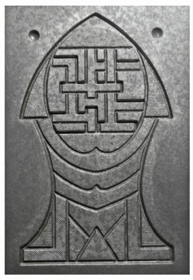 Picture of Enamel Stamping Ornate Tombstone