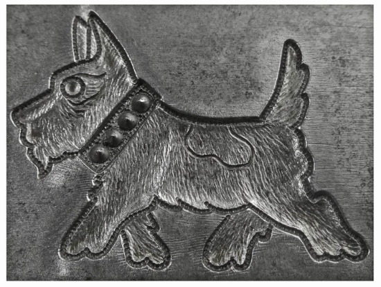 Picture of Enamel Stamping Schnauzer