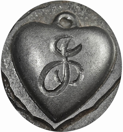 Picture of Impression Die Heart Locket 'J'