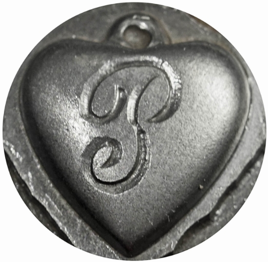 Picture of Impression Die Heart Locket 'P'