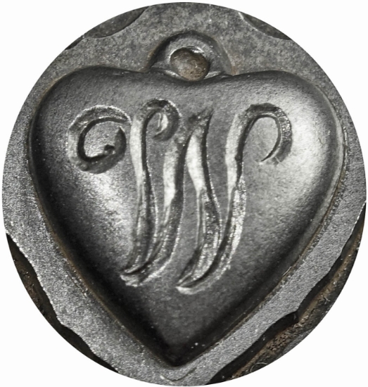 Picture of Impression Die Heart Locket 'W'