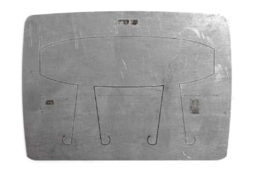 Show details for Pancake Die Bracelet B003 Wide Square Taper 6" Picture of Pancake Die Bracelet B003 Wide Square Taper 6"