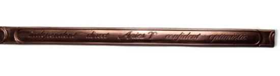 Picture of Aries Zodiac Copper Strip CFW017