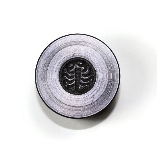 Picture of Sterling Silver Stamping "Scorpio Zodiac Button"