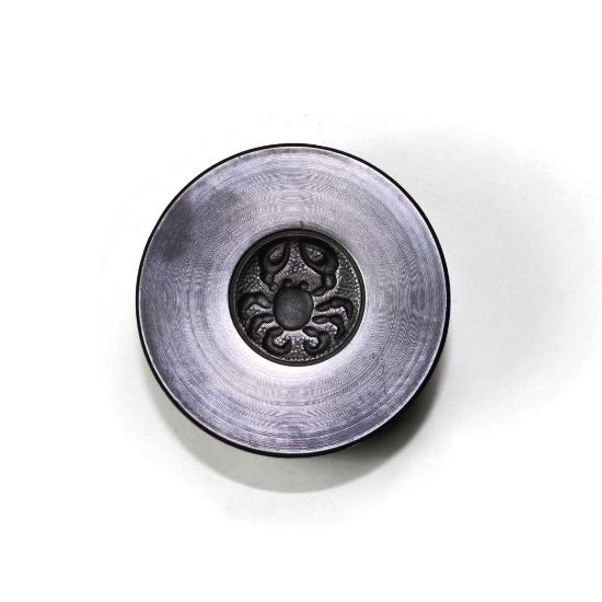 Picture of Sterling Silver Stamping "Cancer Zodiac Button"