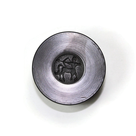 Picture of Sterling Silver Stamping "Sagittarius Zodiac Button"