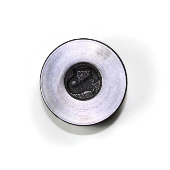 Picture of Sterling Silver Stamping "Capricorn Zodiac Button"