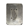 Picture of Small Enamel Leaf  Silver Stamping