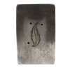 Picture of Small Lined Leaf Silver Stamping
