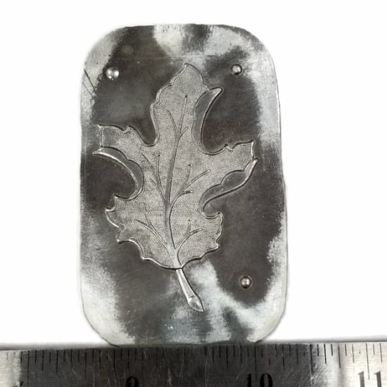 Picture of Detailed Oak Leaf Silver Stamping