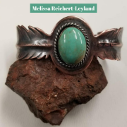 Picture of *REDESIGNED* Pancake Die Bracelet B030 Feather Bracelet Oval center