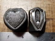 Picture of 5.12.20 Engraved Heart and Shield Pendant Impression Dies 2/$50
