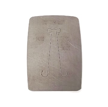 Show details for Pancake Die 1418 Flared-End Bail Picture of Pancake Die 1418 Flared-End Bail