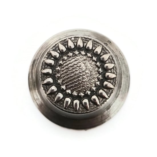 Picture of Impression Die Czech Glass Sunflower Button