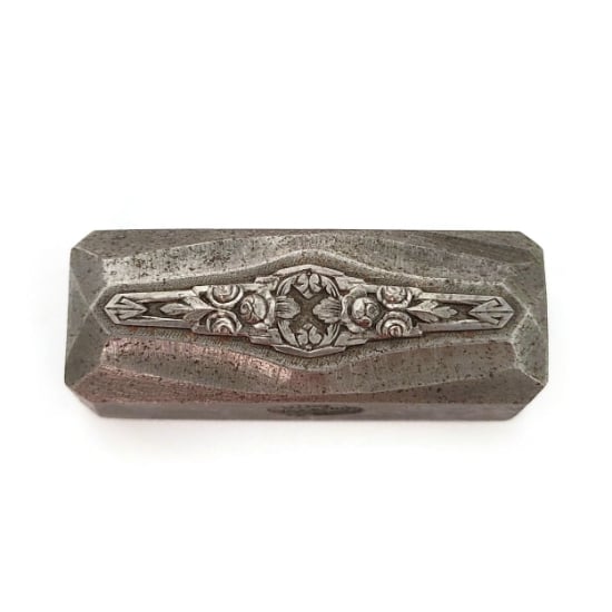 Picture of Impression Die Art Deco Roses Ring or Bracelet Top