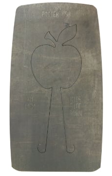 Show details for Pancake Die XM1434 Apple Ornament Picture of Pancake Die XM1434 Apple Ornament