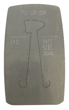 Show details for Pancake Die 1431 Ouija Planchette Picture of Pancake Die 1431 Ouija Planchette
