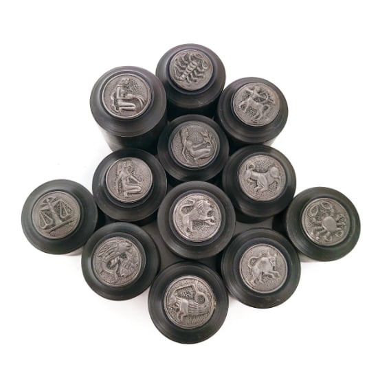 Picture of Impression Die Zodiac Button Set of 12