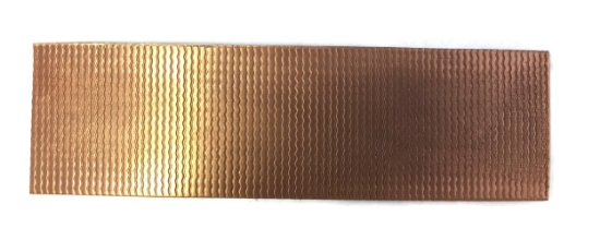 Picture of Ripples Copper Patterned Sheet - CFW089