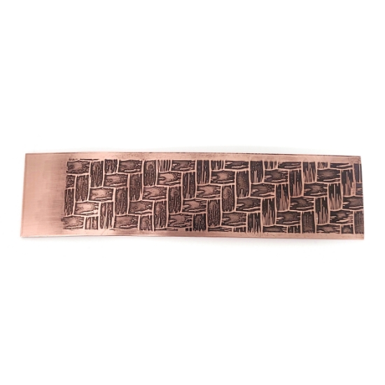 Picture of Wicker Basketweave Copper Patterned Sheet