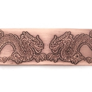 Picture of Double Dragon Face-Off Copper Patterned Sheet