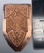 Picture of Copper Stamping Art Deco Panel for Enameling Set of 2