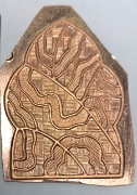 Picture of Copper Stamping Botanical Squiggles Set of 2