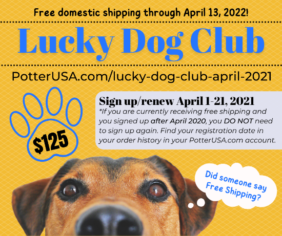 Picture of Lucky Dog Club April 2021 - FREE SHIPPING through April 13, 2022.
