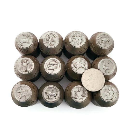 Picture of Impression Die Bas Relief Zodiac Coin Full Set