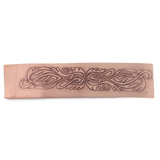 Picture of CFW109 Patterned Copper Sheet Nouveau Tendrils