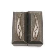 Picture of Impression Die Wrapped in Thorns-Earrings