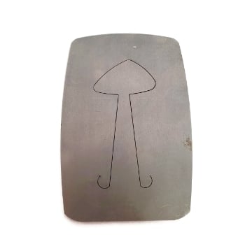 Show details for Pancake Die Large Asymmetrical Rounded Triangle Picture of Pancake Die Large Asymmetrical Rounded Triangle