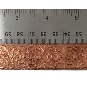 Picture of CFW104 Stamped Art Nouveau Flowers 1ft Copper Strip