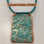 Picture of Wide Star Flower Flourish Copper Strip CFW003, 10 Pieces