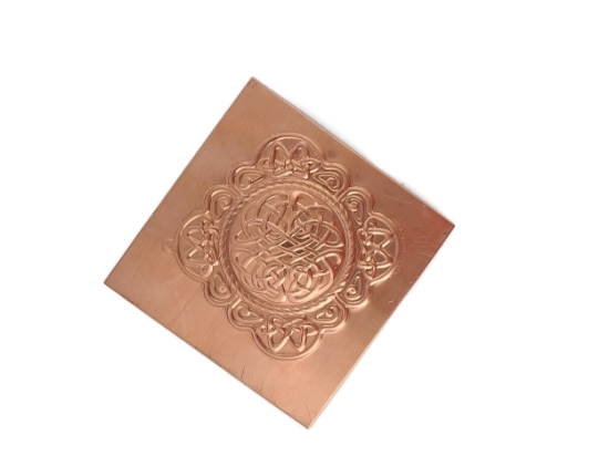 Picture of Copper Stamping Celtic Square Ornament