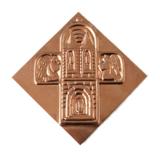 Picture of Copper Stamping Narrative Cross