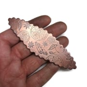 Picture of *REDESIGNED* Pancake Die B040C Scalloped Diamond Barrette-Large