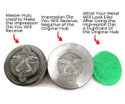 Picture of Impression Die Double Dragon Knotwork Pendant