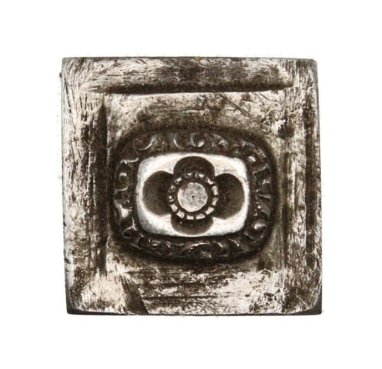 Picture of Impression Die Square Quatrefoil Button