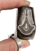Picture of Impression Die Art Deco Fan Earring