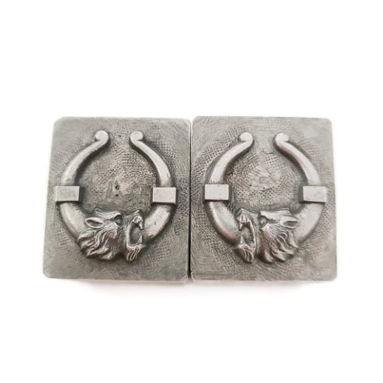 Picture of Impression Die Lion Hoops Pair