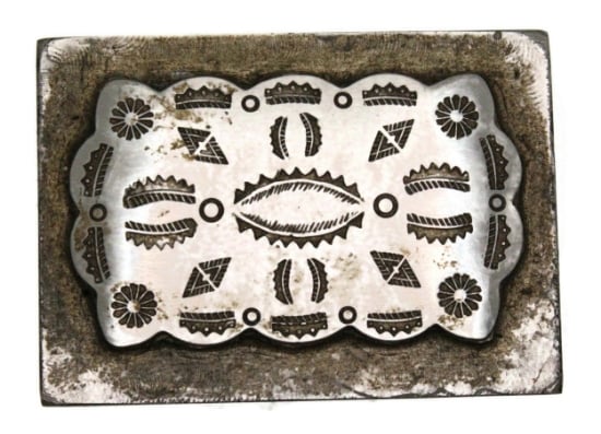 Picture of Impression Die Rectangular Stamped Concho