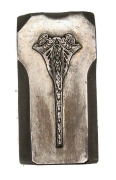 Show details for Impression Die Ornate Nouveau Flower Half-Shank LIMITED QUANTITY Picture of Impression Die Ornate Nouveau Flower Half-Shank LIMITED QUANTITY